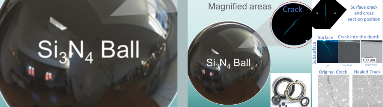 Surface crack healing treatment in Si3N4 bearing materials